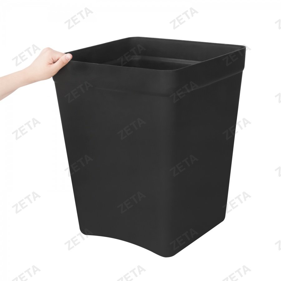 Ведро-табурет пластиковое, чёрное (40 л.)
