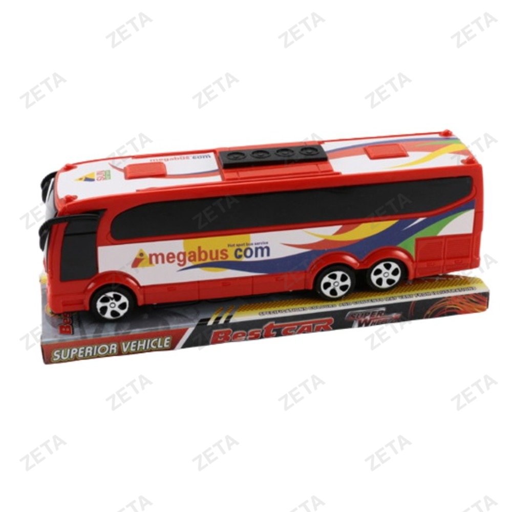 Игрушка: Автобус 25,5 * 7,5 * 9,5 см. инерционный № JB0401297 - изображение 1