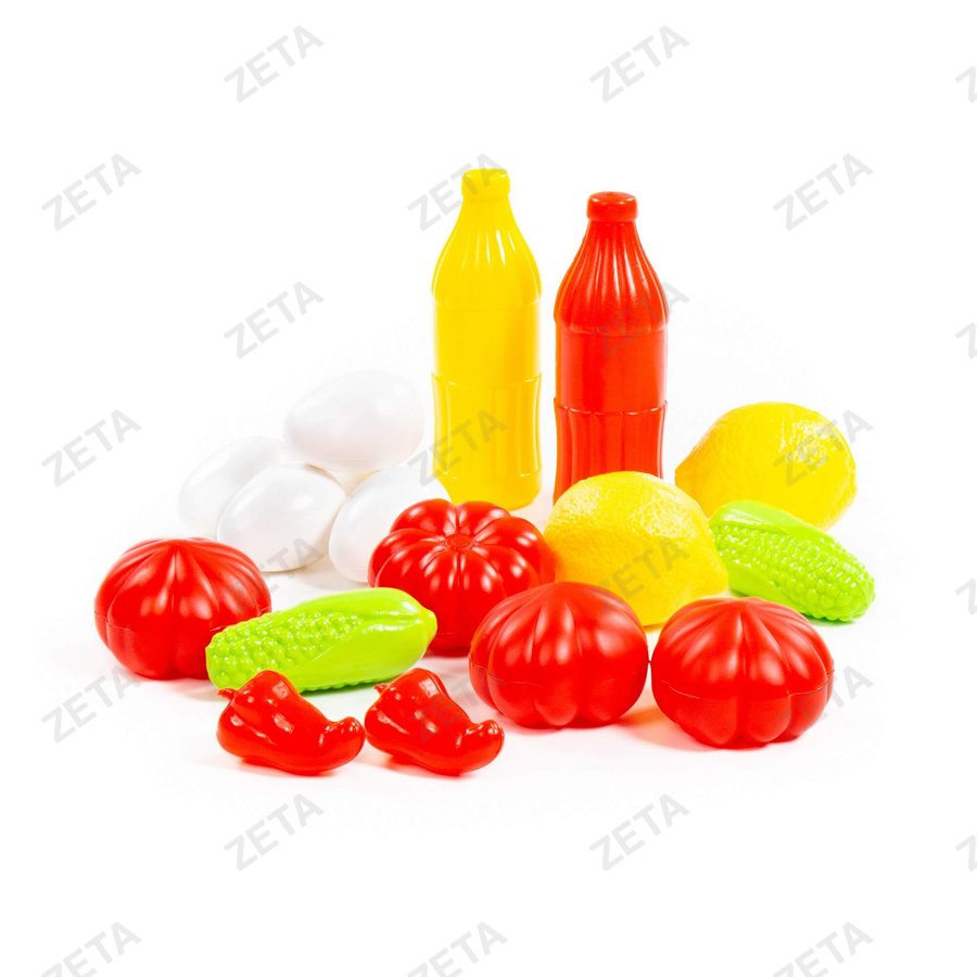 Игрушка: Набор продуктов №5 17 элементов в сеточке №47007 - изображение 1