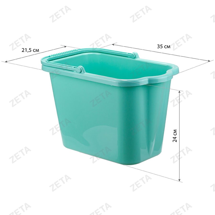 Ведро 9,5 л. прямоугольное №М 2420 - изображение 3