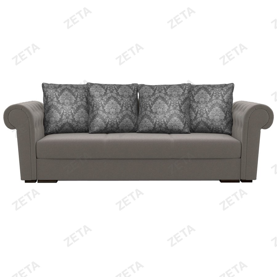 Диван "Вега-44" (2500*1060*930 мм.) №263186 (Flora Damask Grey Candy Grey) - изображение 2