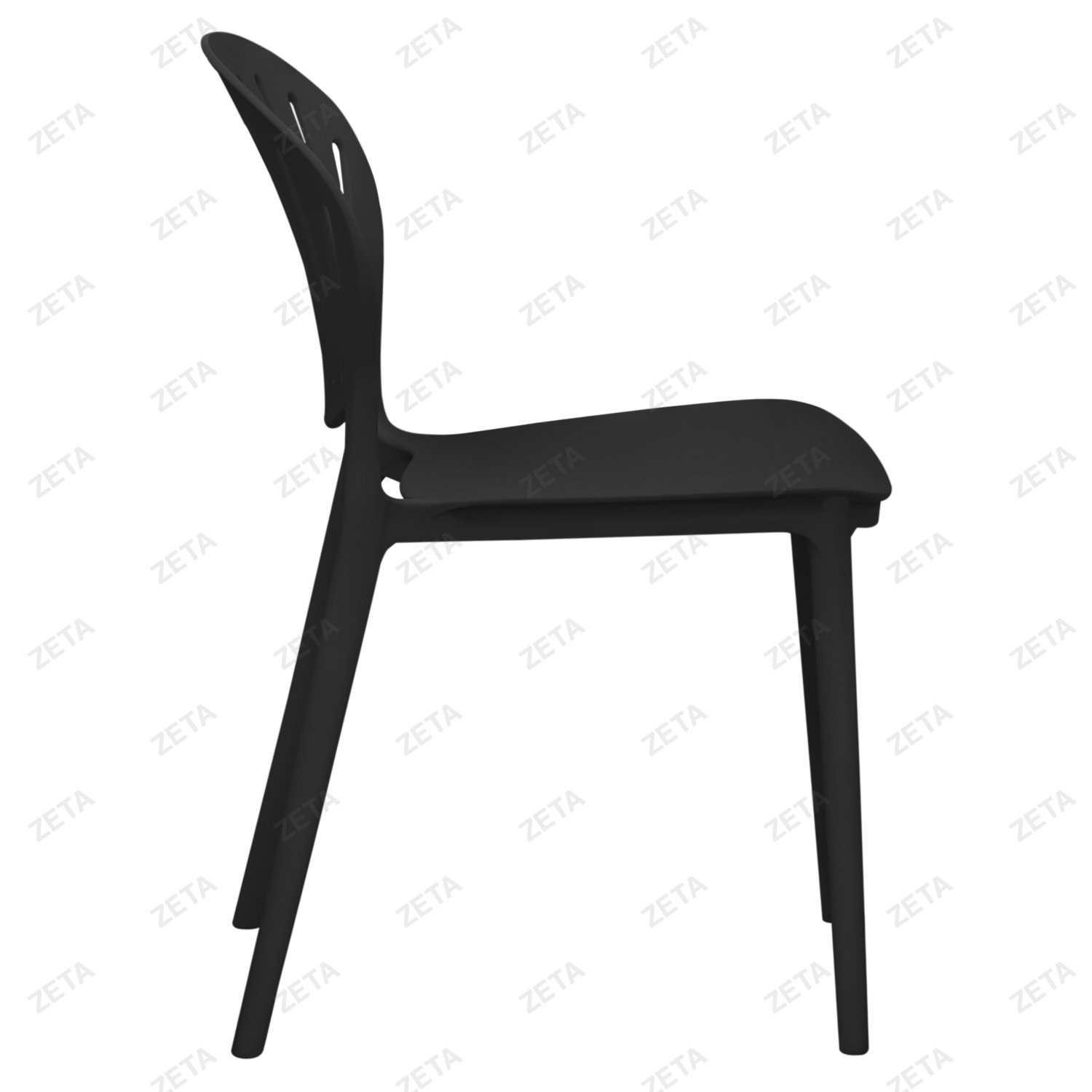 Стул пластиковый №SL-7098 (чёрный) - изображение 3