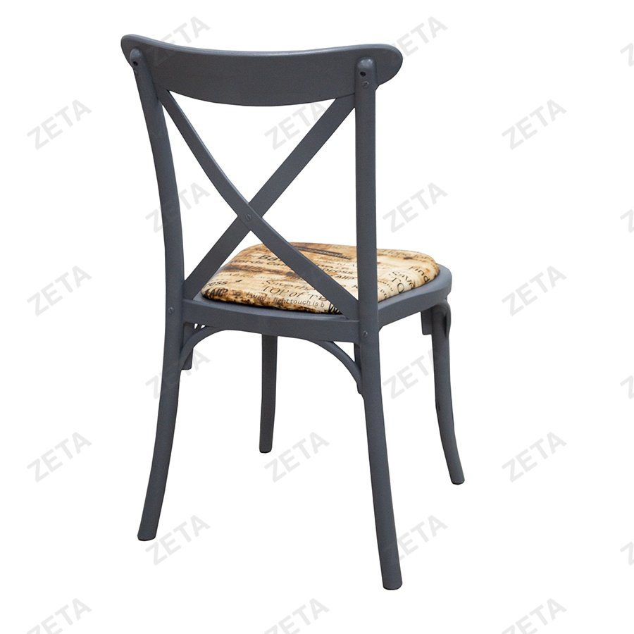 Стул пластиковый "Кантри" серый (с мягким элементом) - изображение 4