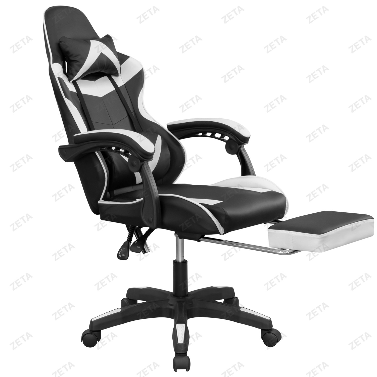 Кресло GM-202F (черный / белый) (ВИ) - изображение 5