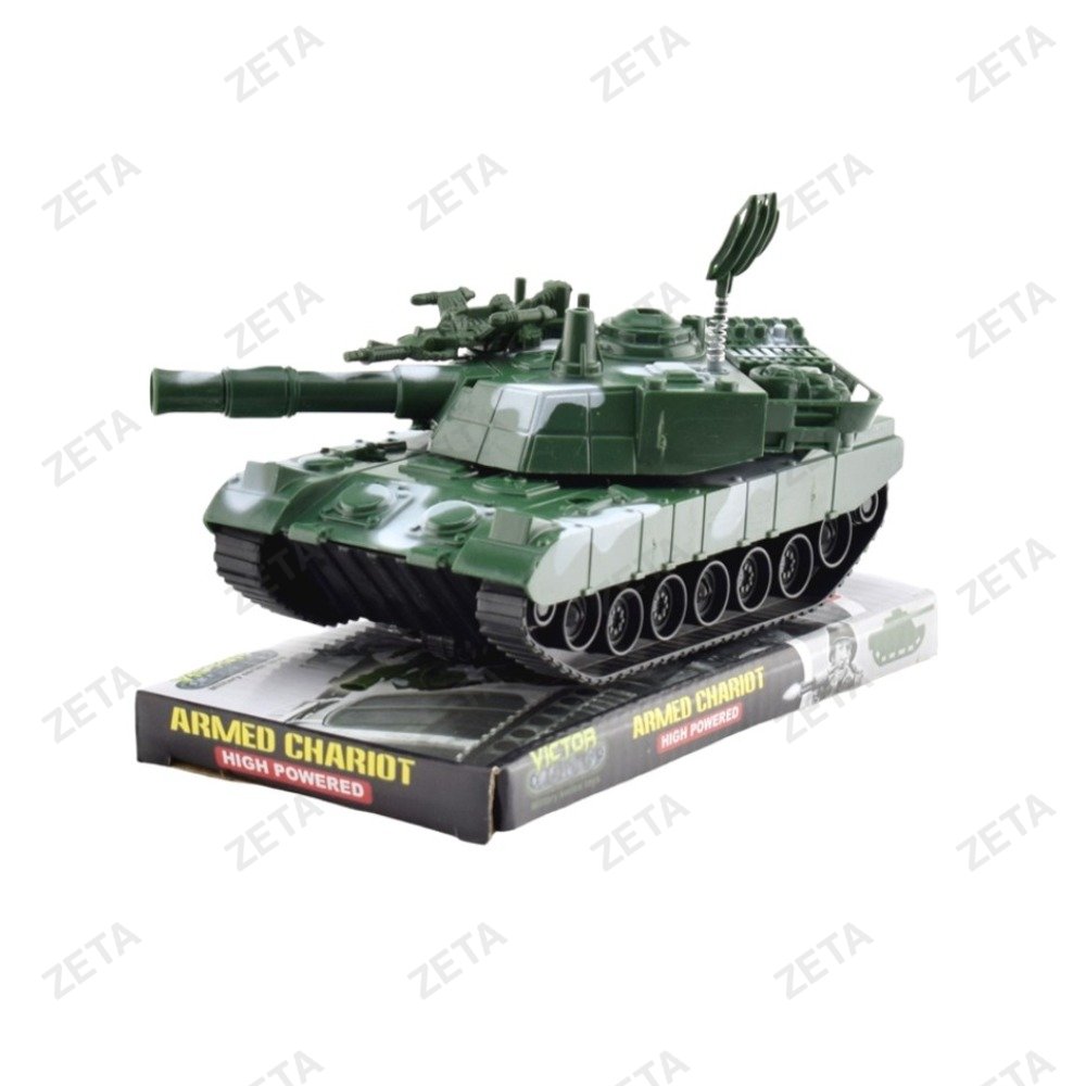 Игрушка: Танк 17,5 см. инерционный, с пластиковым колпаком № 1299009 - изображение 1