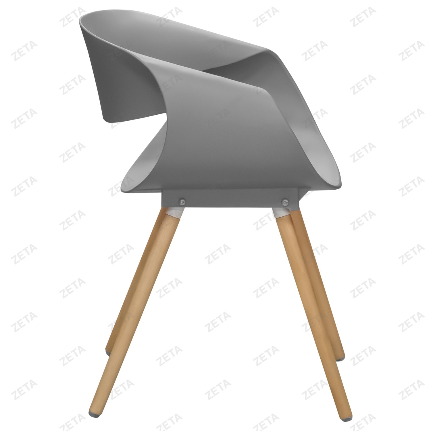 Стул пластиковый №SL-7064 (серый) - изображение 3