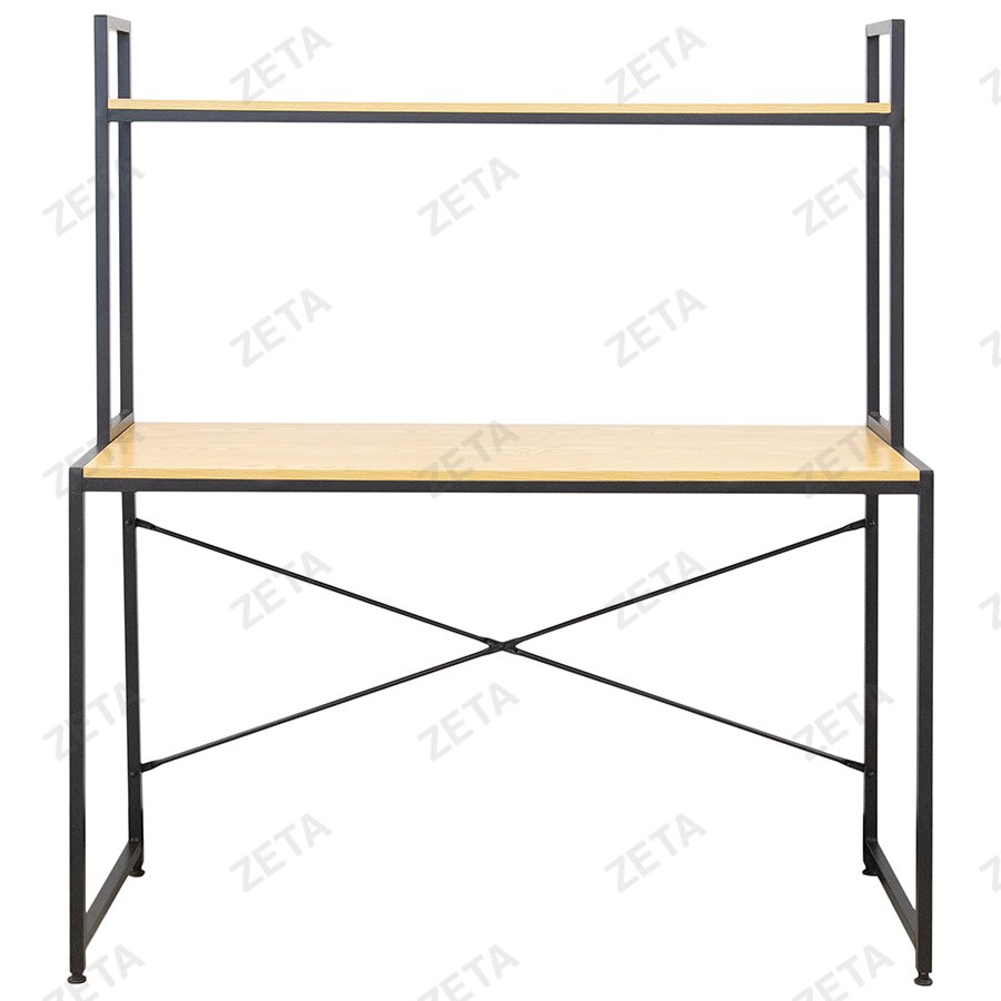 Cтол (120*48*140,5 см) №S-62 (натуральный/чёрный) (ВИ) - изображение 2