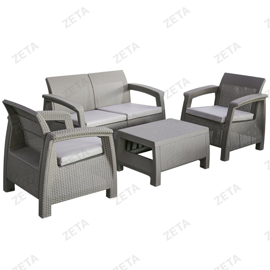 Комплект диванный + журнальный стол Rattan №5558 (И-HB) - изображение 1