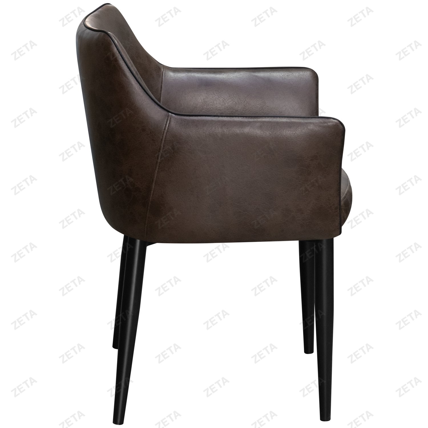 Стул DC-550 "Techno Fabric M69-1408" с черным кантом (темно-коричневый) (ВИ) - изображение 3