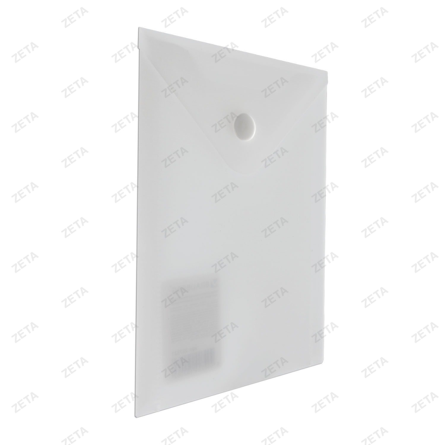 Папка-конверт с кнопкой МАЛОГО ФОРМАТА (105х148 мм), А6, матовая прозрачная, 0,18 мм, BRAUBERG, 227321 - изображение 1