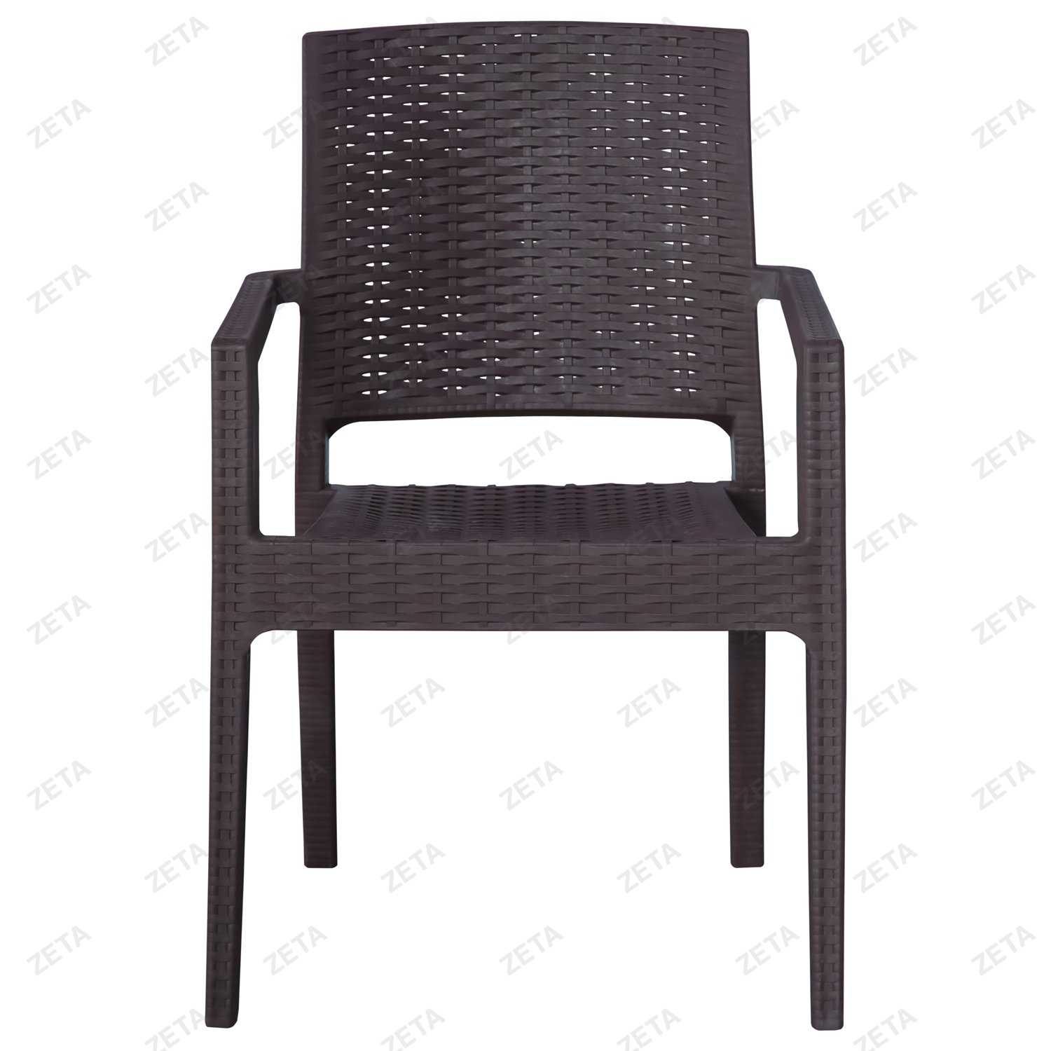 Стул пластиковый "Rattan" с подлокотником (Besa-Турция) - изображение 2