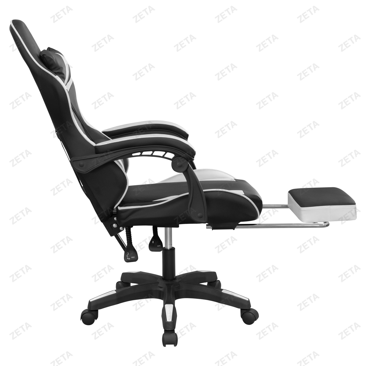Кресло GM-202F (черный / белый) (ВИ) - изображение 6