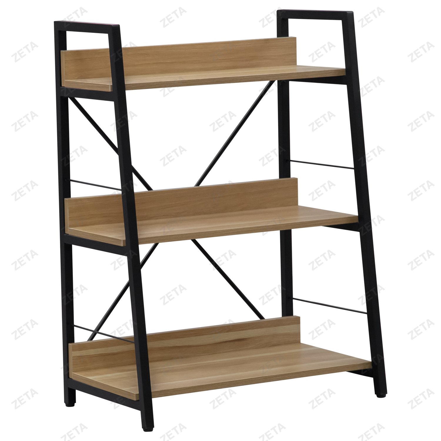 Стеллаж 3 полки (600х350х850 мм.) №S-23 (чёрный) (ВИ) - изображение 1