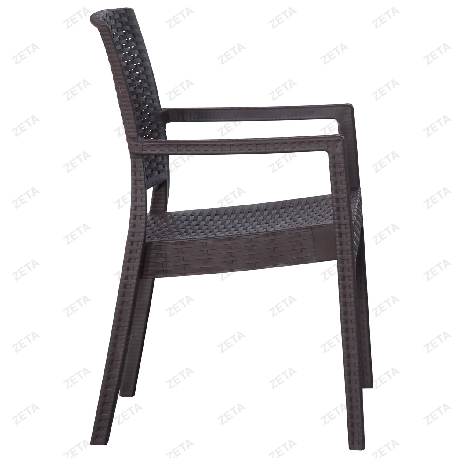 Стул пластиковый "Rattan" с подлокотником (Besa-Турция) - изображение 3