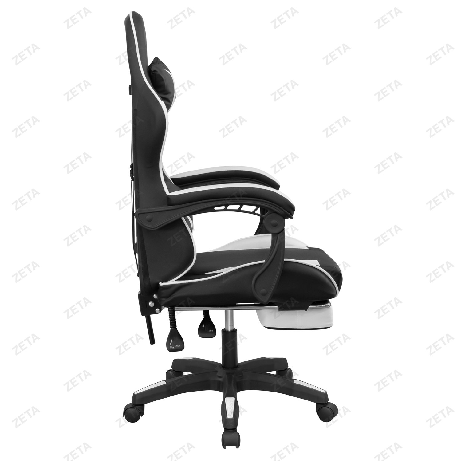Кресло GM-202F (черный / белый) (ВИ) - изображение 3