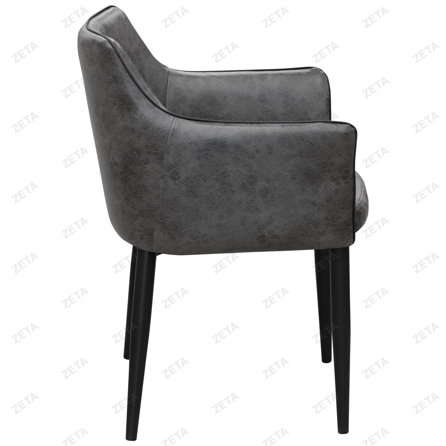 Стул DC-550 "Techno Fabric M69-1414" с черным кантом (темно-серый) (ВИ) - изображение 3