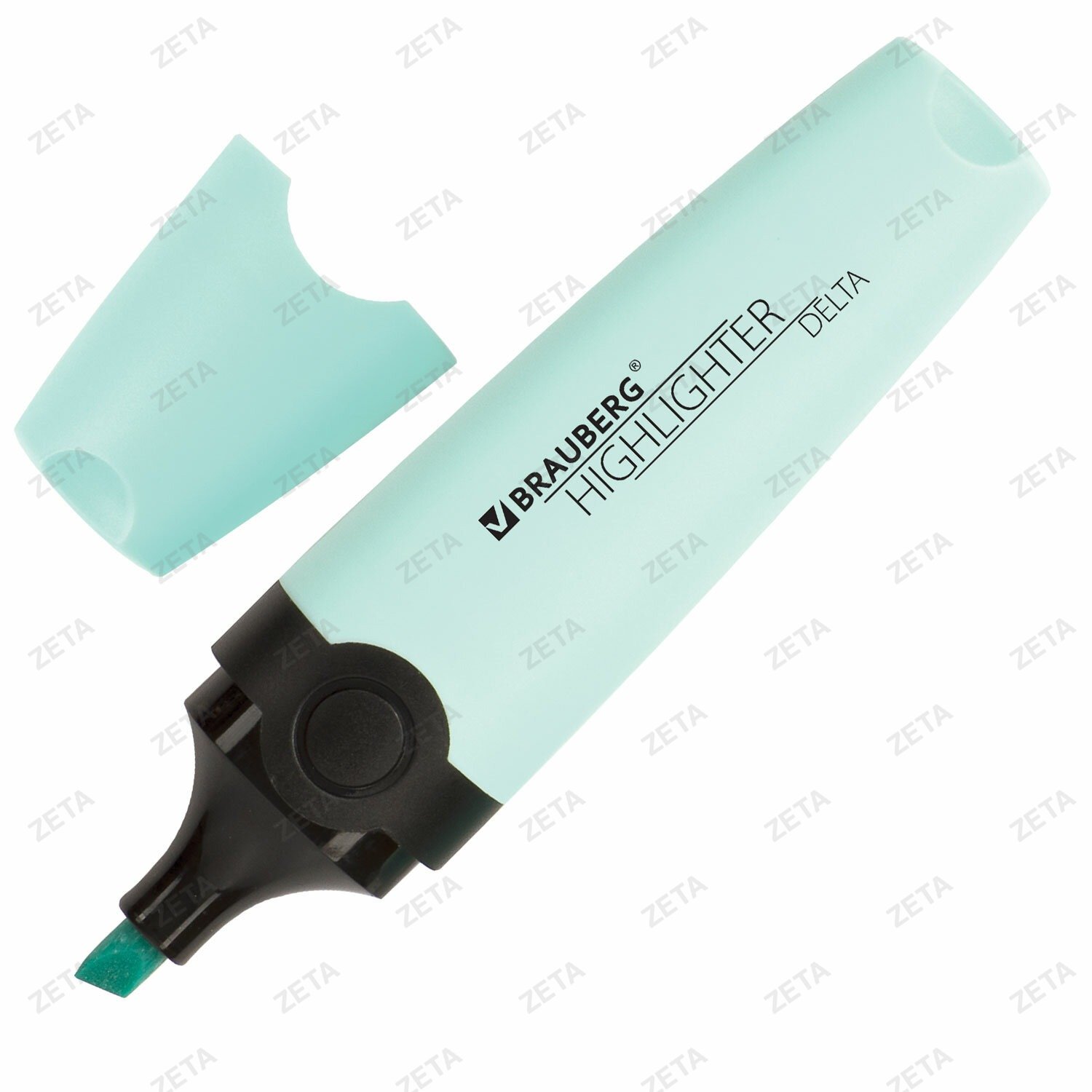 Текстовыделитель BRAUBERG "DELTA PASTEL", БИРЮЗОВЫЙ, линия 1-5 мм, 151732 - изображение 1