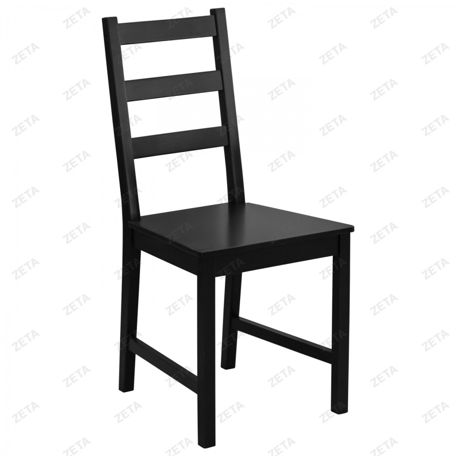 Столовый комплект 1+4 стула мод Ladder Back черн.(ВИ)