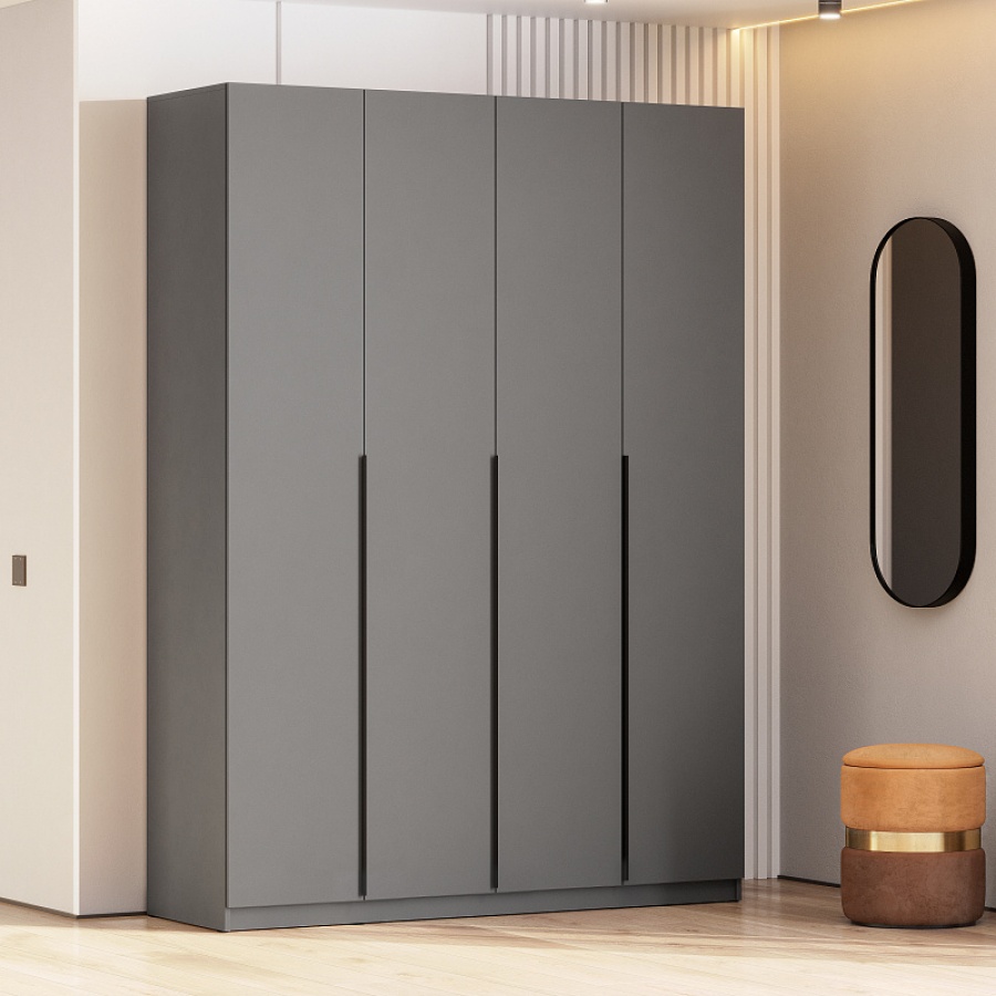 Шкаф ШК 5 (1600) Графит Серый